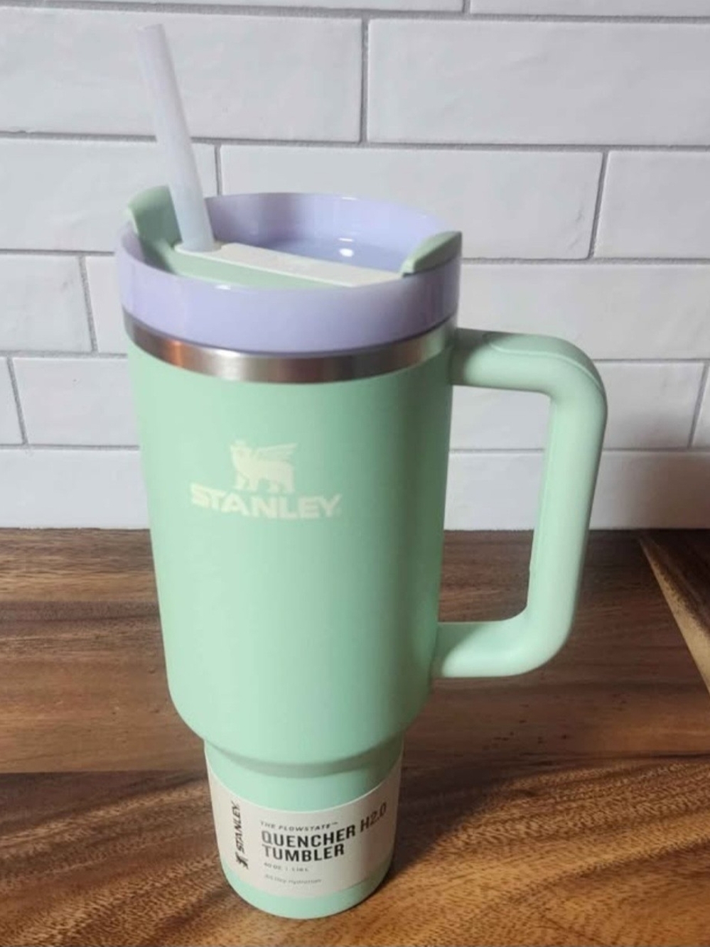 Stanley 40 oz. Tumbler - Mint with Lavender Lid